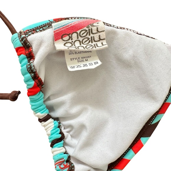O'Neill Brown and Aqua Bikini Set size M - Picture 14 of 17